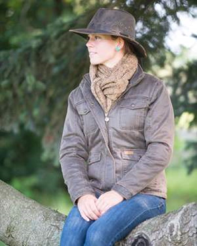 (image for) River Guide Cotton Oilskin Hat (Brown / X-Large)